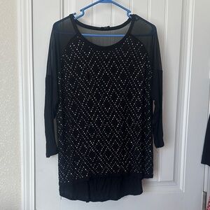 i jeans by Buffalo Black Studded Blouse